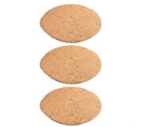 Discos de mantillo de coco para macetas, alfombrilla de barrera de coco natural con alta retención de agua, 0.2-0.3 pulgadas de grosor, paquete de 3 (20/30/35/37/40/45/46/6 (37 cm)