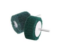 Discos de molienda de arena, 1/2 piezas de cabezal pulido cilíndrico fibra aleta, rueda lijado, cepillo abrasivo(2pcs)