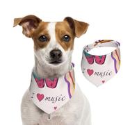 Discos de música La música Blues es mi Tema de Vida,Pañuelos de algodón para Perros, Bufandas Ajustables para Mascotas,M