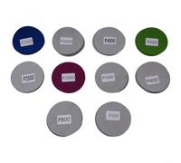 Discos de papel de lija húmedo y seco de 3 pulgadas, kit de 50 almohadillas abrasivas redondas, carburo de silicio, varios granos, látex, pulido para automóviles, muebles, metal, madera