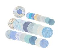 Discos de papel decorativos brillantes estilo retro para diarios, envoltorios de regalos, proyectos creativos, discos de paletas de colores suaves, diario elegante con discreto encanto retro, de