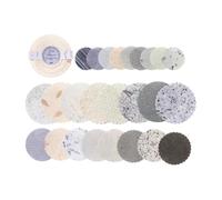 Discos de papel elegantes para diario de papel con sutil encanto retro, discos de color para proyectos de arte, adornos de tarjetas hechos a mano