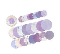 Discos de papel elegantes para diario de papel con sutil encanto retro, discos de color para proyectos de arte, adornos de tarjetas hechos a mano