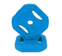 Discos de Pesas para Musculación 1,5 kg - Azul - Material HDPE de Alta Densidad con Relleno de Arena de Hierro - Doble Mango Ergonómico - Compatible con Barras de 28 mm - Uso en Casa o Gimnasio(Azul)