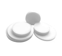 Discos de plástico planos redondos PTFE blancos personalizables 2 mm espesor, discos sólidos PEFT versátiles for sellar y aislar(30pcs-40mm x 2mm)