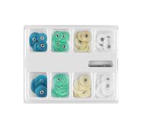 Discos de Pulido Dental Conjunto de Rayas de Mandril de Contorneado de ReduccióN Bruta Materiales Dentales Blanqueamiento de Dientes 80 Piezas / Caja