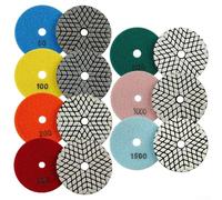 Discos de pulido en seco de 4 pulgadas para granito y mármol, solución de lijado eficiente y duradera (grano 800)