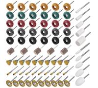 Discos de Pulido Grano 75 Piezas Pulido Kit Rueda Abrasiva Pulido Accesorios de Pulido Herramientas Rotativas Dremel 120/180/320/400/800