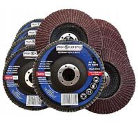 Discos de solapa de 125 mm, paquete de 20 discos de molienda de grano 120 para amoladora angular para lijar metal y madera