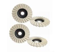 Discos de solapa de molienda de 22 mm, almohadilla de pulido de lana de fieltro para muebles de metal, vidrio, superficies de mármol (2 piezas)