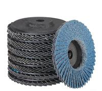 Discos de solapa plana, 8 piezas de 3 pulgadas de pulido abrasivo muela abrasiva para amoladora angular Metal y no metal Rectificado de bajo ruido Material de corindón de circonio