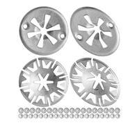 Discos de sujeción para escudo térmico, 40 piezas, Ø 30 mm de diámetro, metal resistente al calor hasta 300°C, clips de cierre Starlock, clips de sujeción escudo térmico bajo capó