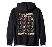 Discos de vinilo clásicos de música retro de This Mom Is Not Old Sudadera con Capucha