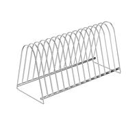 Discos de vinilo con soporte de metal para álbumes de 7 y 12 pulgadas, con 15 ranuras para los amantes de la música y el soporte de discos de metal para la organización del hogar