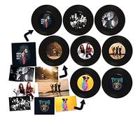 Discos de vinilo para decoración de pared, 8 uds personalizados con tus fotos, tamaño 7 pulgadas decora tu salón habitación bares fiestas temáticas rock música 60s 70s 80s retro vintage old school