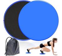 Discos Deslizantes,1 Par Discos Deslizadores Core,Doble Cara Disco Abdominales,Core Sliders De Ejercicio,Cara Disco Core Sliders Fitness Discos Deslizantes para Abs Entrenamiento,Hogar,Yoga (Azul)