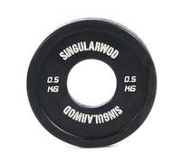 Discos Fraccionales Individuales SINGULARWOD Color negro. Incrementa tus pesos poco a poco. Discos de pesas fraccionales de SINGULARWOD para Gimnasio en Casa. Disco Individual 0,5 KG Crossfit e Hyrox