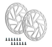 Discos Freno Para Bicicleta Para Rotor De Freno Disco Aceite Dual 180 Mm Adecuado Para Frenos Para Eléctrica XD-KLBS-DOTS Ebike Para Accesorio MTB(B 2pc 180mm)