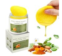 Discos Limpiadores Ácido KóJico y Cúrcuma, Disco Limpiador Cúrcuma con Ácido KóJico, Vitamina B5 Vitamina C Toallitas Limpiadoras Piel(Pack of 30)