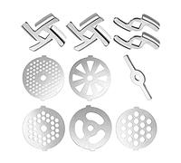 Discos para picadora de carne para picadora de alimentos y piezas de maquinaria, accesorios de repuesto aptos para accesorios de molinillo de carne de cocina para batidora de pie