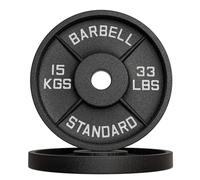 Discos Pesas de Hierro Fundido 10 kg, 15 kg, 20 kg, para entrenamiento con mancuernas y levantamiento de pesas 50 mm, para gimnasio, entrenamiento en casa (2 x 15 kg)
