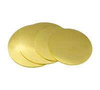Discos redondos de latón H62: 0,5 mm de grosor, 50-90 mm de diámetro, 2 piezas for manualidades, proyectos de bricolaje y fabricación(50mm)