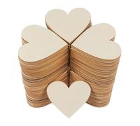 Discos redondos de madera, Rebanadas de corazón madera sin terminar, Color Natural, paquete 10mm-100mm for pintura DIY, decoración boda(40mm 30pcs)