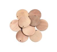 Discos redondos de madera sin terminar 10/20 Rodajas de Madera en Blanco, Discos Redondos for Colgantes, Bases for, sin Acabado for la Creación Joyería DIY(35mm(20pcs))