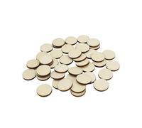 Discos redondos de madera sin terminar 15/100 unidades de círculos madera sin terminar 10-50 mm for manualidades, tarjetas, álbumes recortes y decoración(20mm 50pcs)