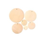 Discos redondos de madera sin terminar Abalorios de virutas madera, cuentas geométricas redondas sin terminar for pendientes, bisutería y colgantes decorativos DIY(20mm 30pcs)