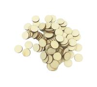 Discos redondos de madera sin terminar Discos redondos de madera sin terminar 10 a 80 mm, piezas recortadas, adornos for manualidades, grabado láser y tallado(100pcs 20mm 0.78inch)