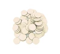 Discos redondos de madera sin terminar Discos redondos de madera sin terminar 10 a 80 mm, piezas recortadas, adornos for manualidades, grabado láser y tallado(30pcs 40mm 1.57inch)