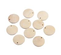 Discos redondos de madera sin terminar Lote de 10 a 20 rodajas madera redondas, discos sin tratar, bases for colgantes, acabado for la elaboración joyas DIY(30mm)