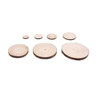 Discos redondos de madera sin terminar Rodajas de madera 3-12 cm con corteza, discos redondos sin tratar for manualidades, decoración bodas y pintura (3-10 unidades)(3pcs 8-10cm)