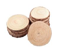 Discos redondos de madera sin terminar Rodajas de madera gruesas, redondas y sin tratar, 3 a 16 cm (1 a 10 unidades), con discos corteza árbol for manualidades, bodas, fiestas pintura(12-14cm 1pcs)