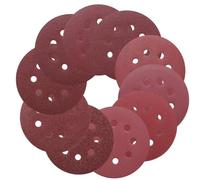 Discos y Almohadillas de Lija de Gancho y Bucle, Discos de lijado redondos 5 pulgadas y 8 agujeros, paquete 10 granos 40-2000(Grit 100)