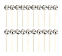 Discoteca Pastel Toppers,20 Pcs Bolas de Espejo de Discoteca Bolas Tartas Cumpleaños Decoración Unidades de Bolas de Discoteca, para Cumpleaños Disco Theme 70s Party Accessories