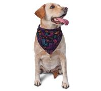 Discoteca Vaquera del Oeste Bandana para Perro Lavable Pañuelo para Perro Ajustable Bufanda De Mascota para Gatos Perros Pequeños Y Medianos Perros Grandes