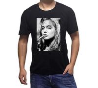 Discount T Shirt Angelina Jolie Brad Pitt Fight Club DVD Punk Ciggy Men's T-Shirt Top tee Plus Size(X-Large)