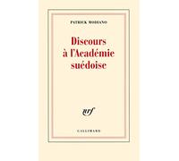 Discours à l'académie suédoise