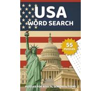 Discover America: USA Word Search Challenge: Engaging Puzzles Featuring States, Landmarks, History, and Culture Across 50 Word Searches
