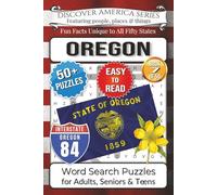 Discover America Word Search: Oregon: Easy-Read Beaver State Edition - 50+ Puzzles, Convenient 6 x 9 inch, 110 pages of Fun Facts, Crater Lake, ... Activity Book for Adults, Kids & Families)