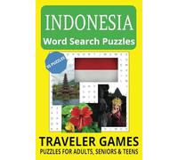 Discover Indonesia: 55 Word Search Puzzles: Word Searches with Easy to Read Print about Indonesia, Indonesian Culture and Cuisine | 6X9 inches 110 ... gift for Travelers, Vacations and Holidays.