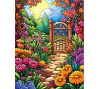 Discover Peace: 500 Pages Garden Coloring Book for Relaxation.: Peaceful nature scenes to color and enjoy every day.