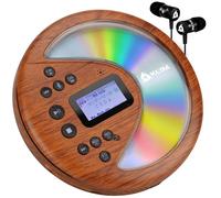 Discover Reproductor de CD Portátil, Radio FM Bluetooth, para Coche