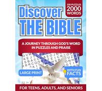 Discover the Bible A Journey Through God’s Word in Puzzles and Praise: Christian Bible Word Search Puzzle Book 8.5x11 Large Print | 100 Scripture ... Included | For Adults, Seniors, and Teens