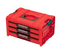 Discover the Qbrick System Pro Drawer 3 Toolbox 2.0 Expert Red Ultra HD, a durable multi-compartment tool organizer with 3 extendable drawers, adjustable dividers, and automatic locking for secure