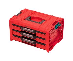 Discover the Qbrick System Pro Drawer 3 Toolbox 2.0 Expert Red Ultra HD, a durable multi-compartment tool organizer with 3 extendable drawers, adjustable dividers, and automatic locking for secure