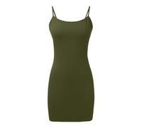 Discover Trendy Casual Dresses for Women, Versatile and Stylish for Everyday and Night out. Slim Cut, Strapless Design, Perfect for Spring and Summer(Army Green,S)