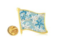Discover World - Pin de solapa con diseño de estrella de mar y organismo marino
